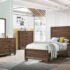 Brandon Twin Panel Bed Medium Warm Brown
