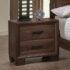 Brandon 2-Drawer Nightstand Medium Warm Brown