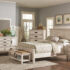 Franco Queen Panel Bed Antique White