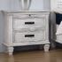 Franco 2-Drawer Nightstand Antique White