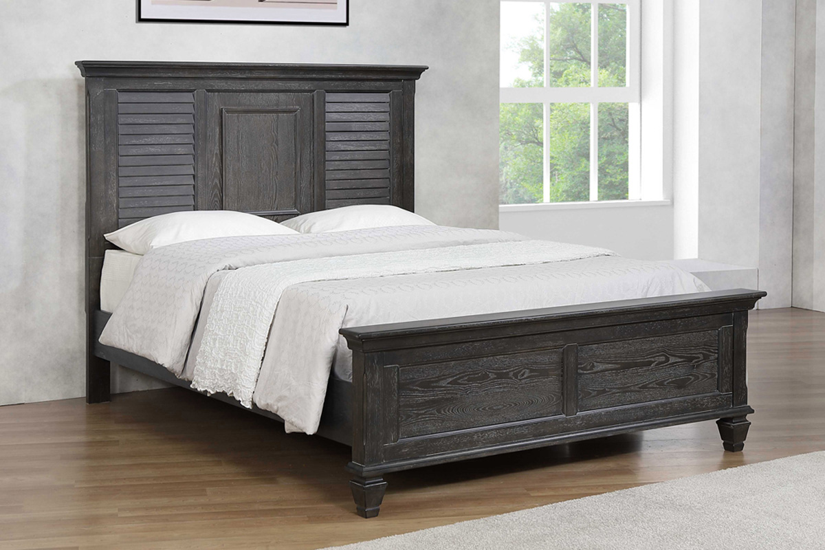 Franco Eastern King Panel Bed Weathered Sage