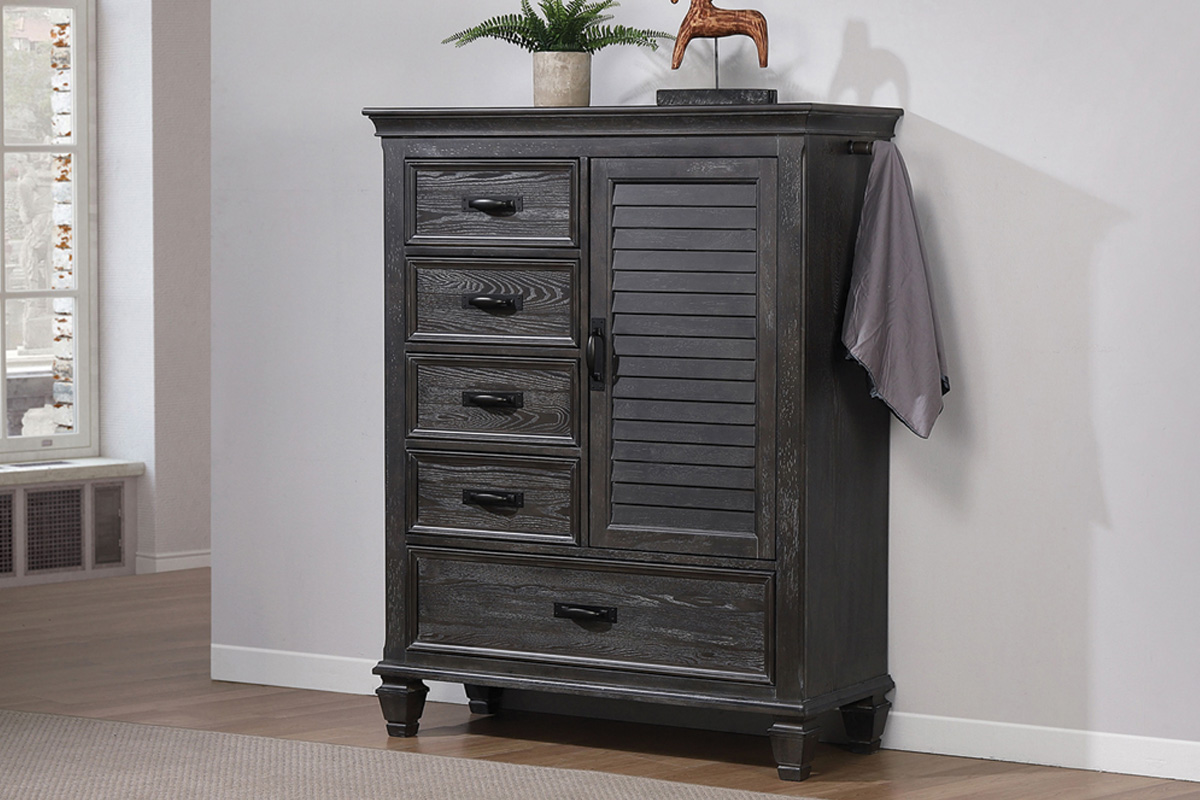 Franco 5-Drawer Door Chest Weathered Sage