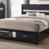 Miranda Full Storage Bed Black