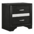 Miranda 2-Drawer Nightstand Tray Black