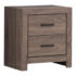 Brantford 2-Drawer Nightstand Barrel Oak