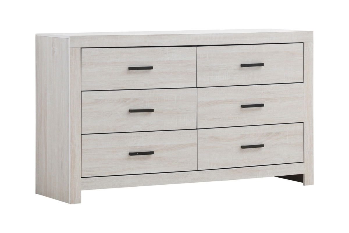 Brantford 6-Drawer Dresser Coastal White