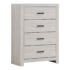Brantford 4-Drawer Chest Coastal White