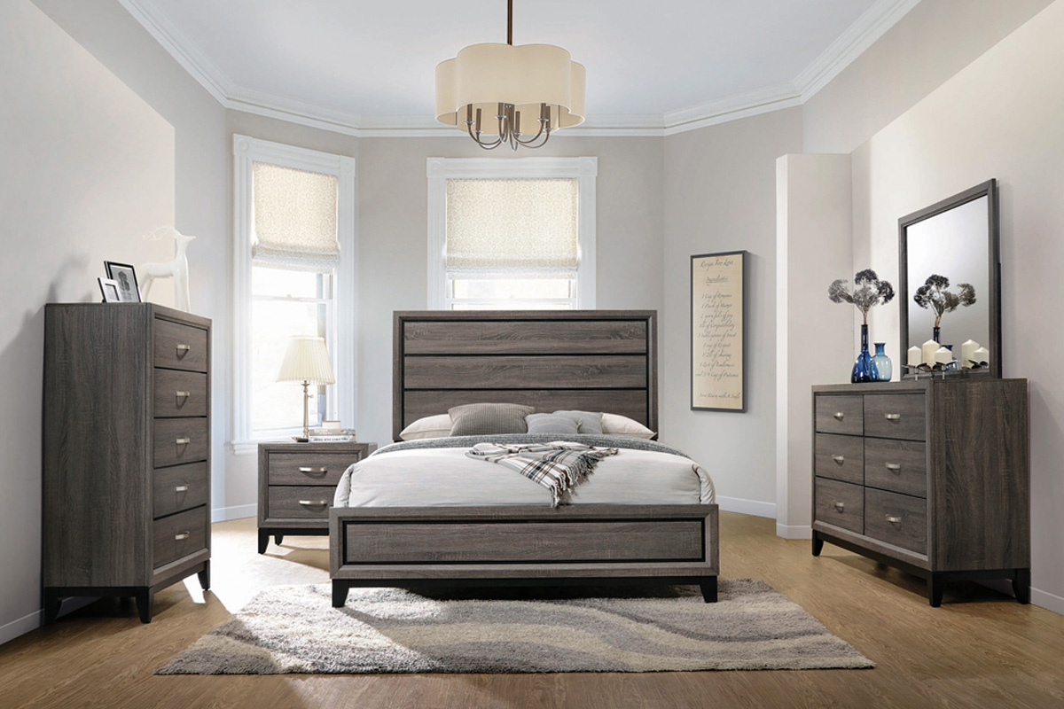 Watson Full Panel Bed Grey Oak