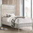 Ramon Twin Panel Bed Metallic Sterling