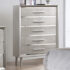 Ramon 5-Drawer Chest Metallic Sterling