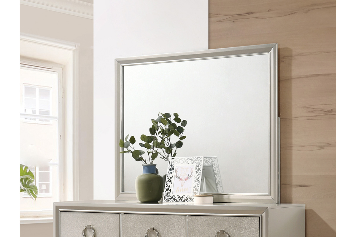Salford Dresser Mirror Metallic Sterling