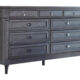 Alderwood 9-Drawer Dresser French Grey