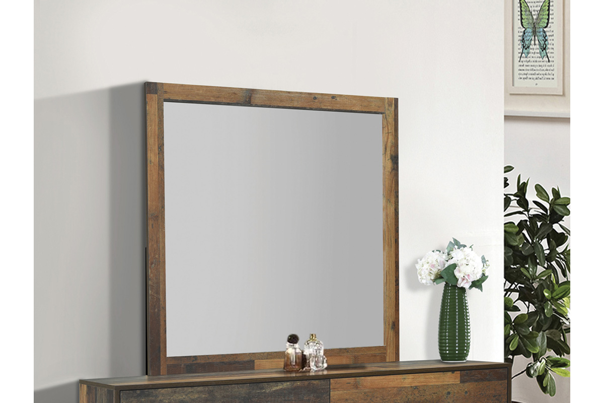 Sidney Square Dresser Mirror Rustic Pine