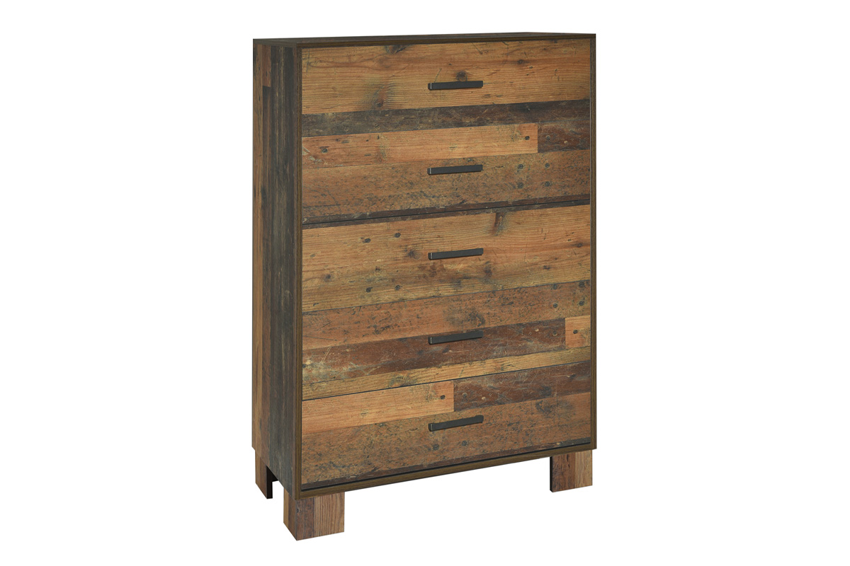 Sidney 5-Drawer Chest Rustic Pine