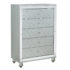 Gunnison 5-Drawer Chest Silver Metallic