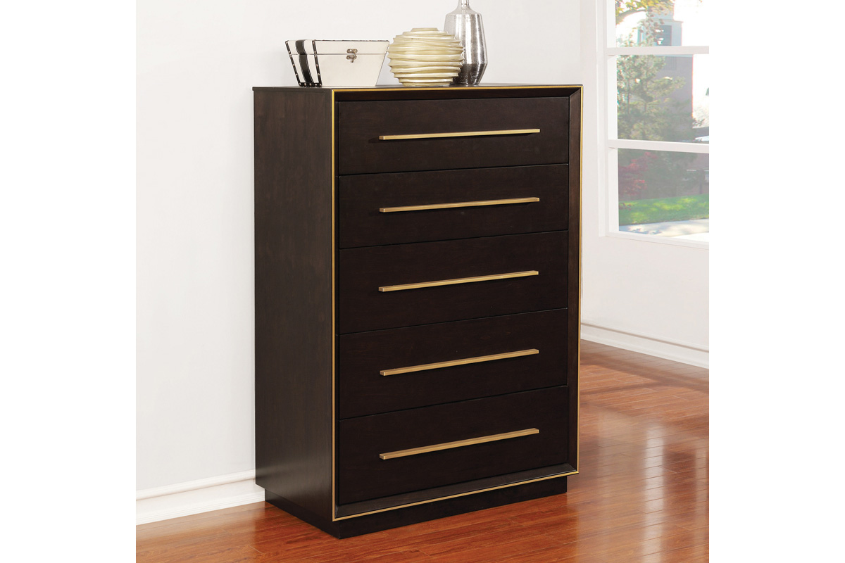 Durango 5-Drawer Chest Smoked Peppercorn