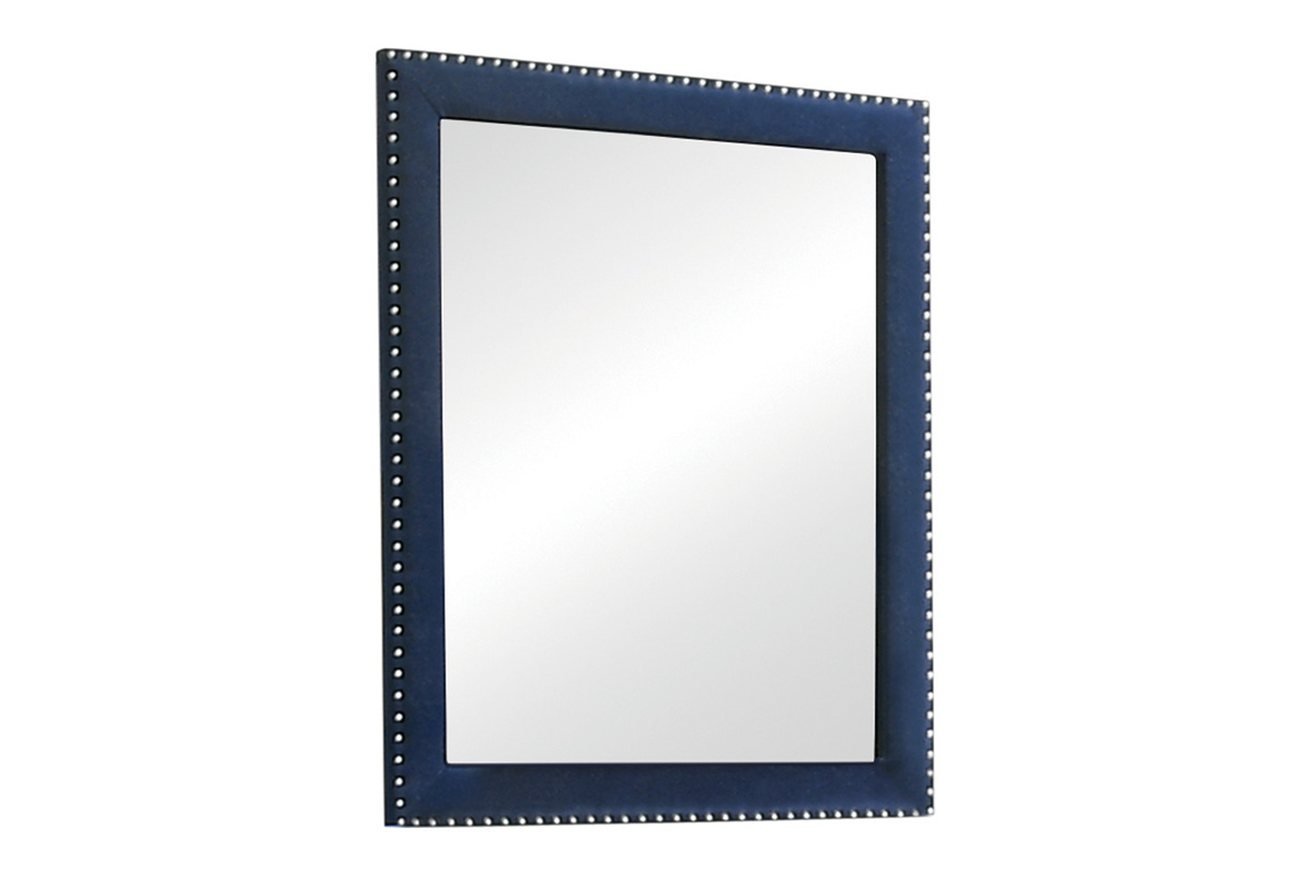 Melody Upholstered Dresser Mirror Pacific Blue