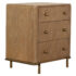 Arini 3-Drawer Nightstand With Dual USB Ports Sand Wash