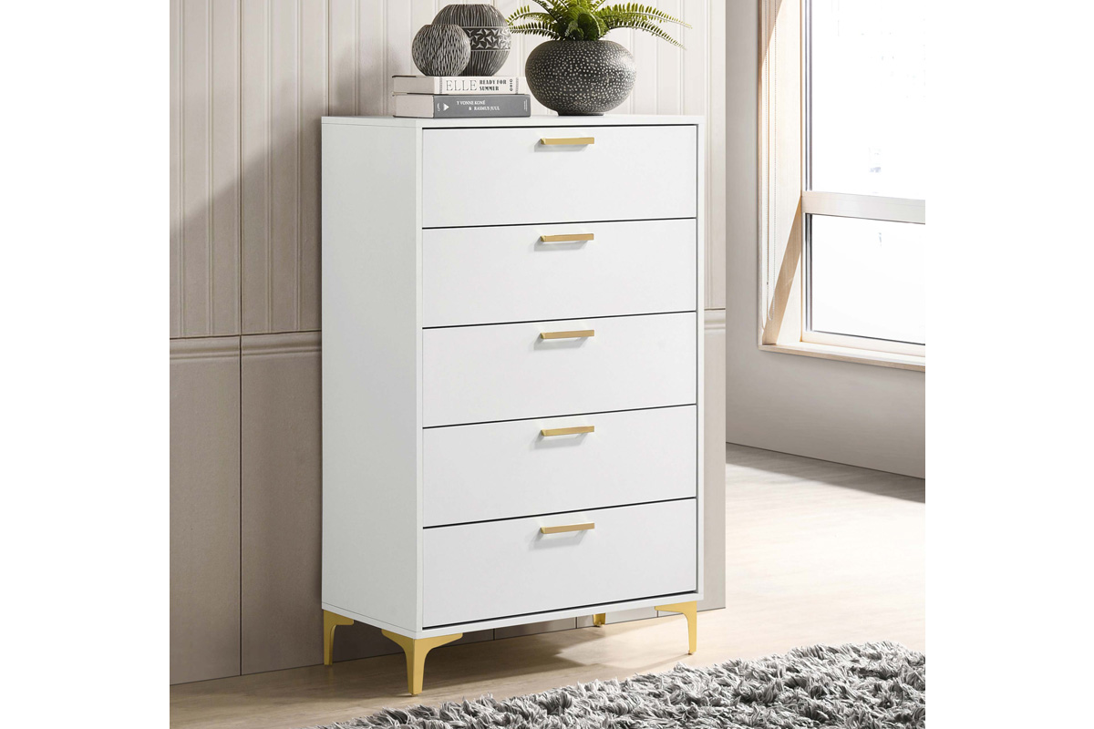 Kendall 5-Drawer Chest White