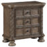 Emmett 3-Drawer Nightstand Walnut