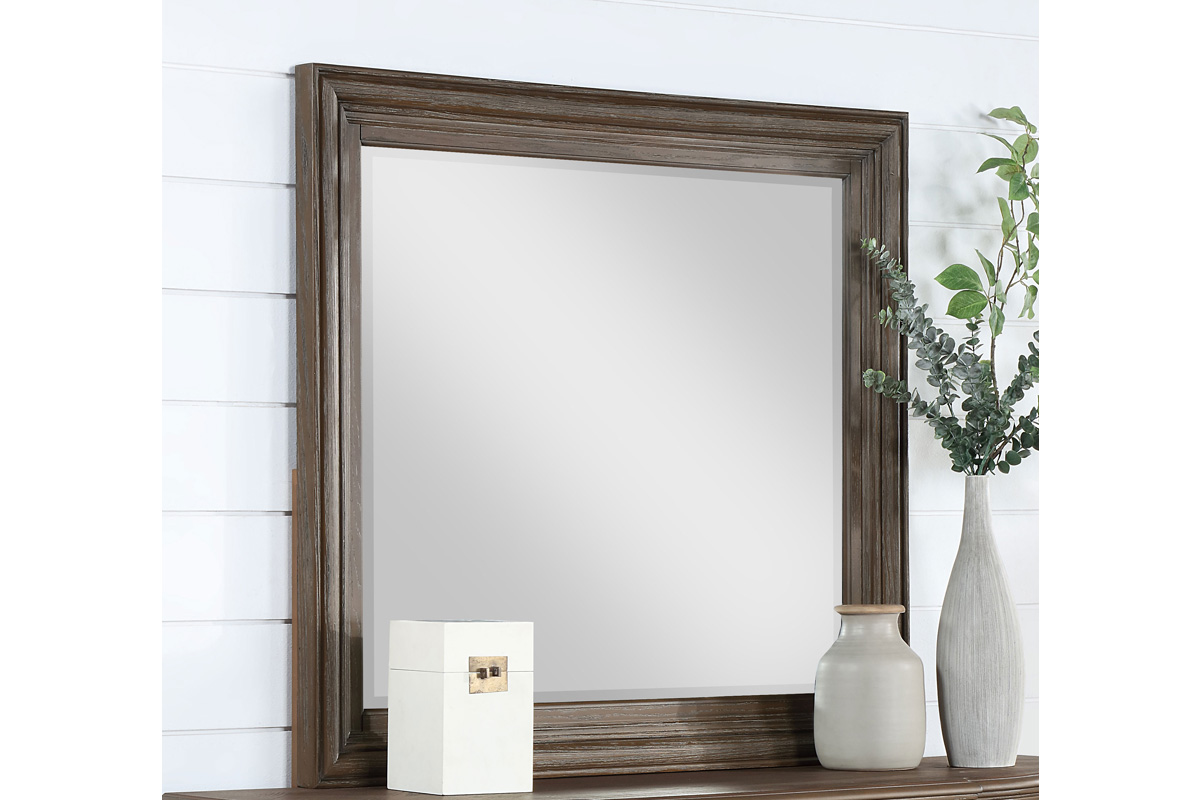 Emmett Rectangular Dresser Mirror Walnut