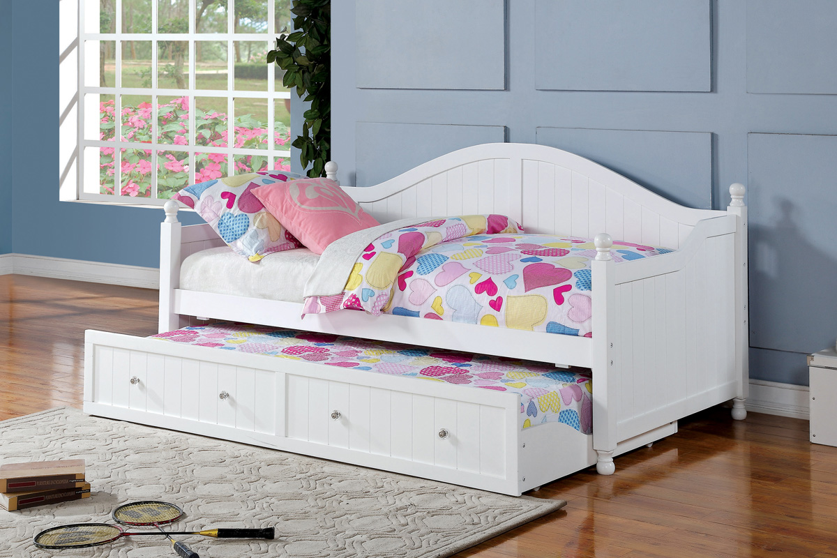 Julie Ann Twin Daybed With Trundle White