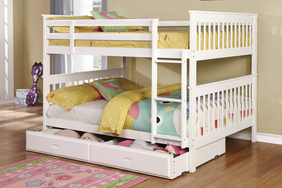 Chapman Full Over Full Bunk Bed White