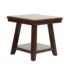 Walnut Veneer End Table