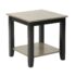 Wooden End Table Dark Brown