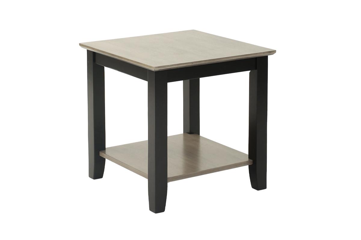 Wooden End Table Dark Brown