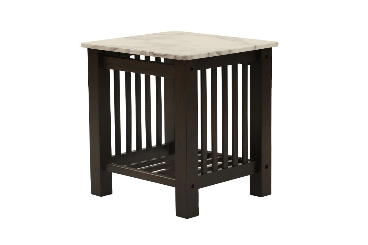 Faux Marble End Table
