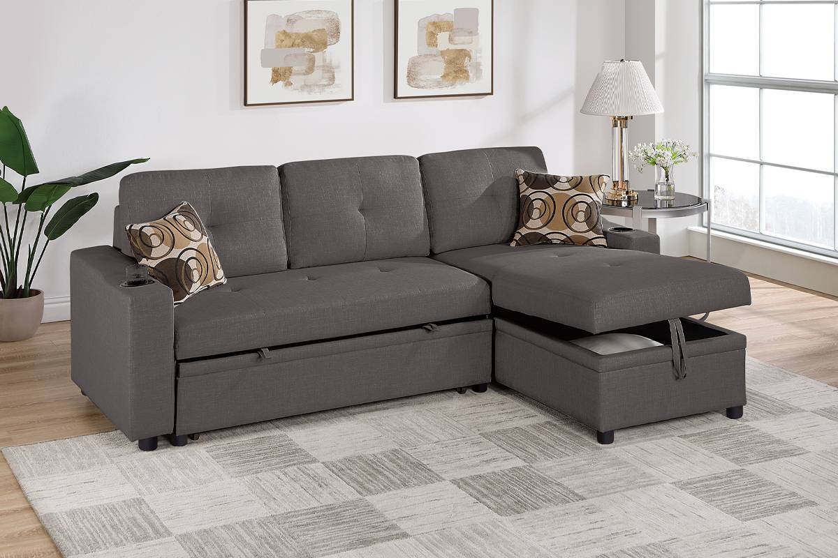 Convertible Sectional Ash Black
