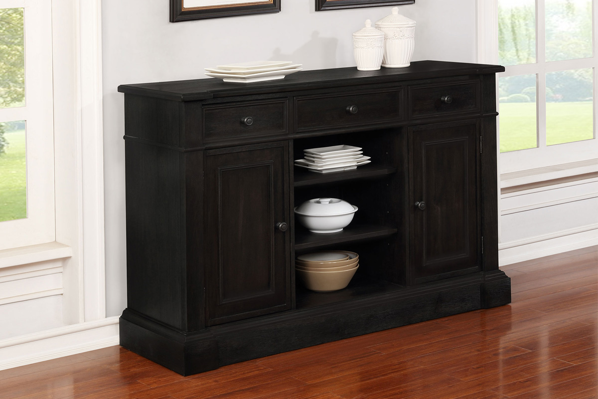 Phelps 2-Door Server Antique Noir