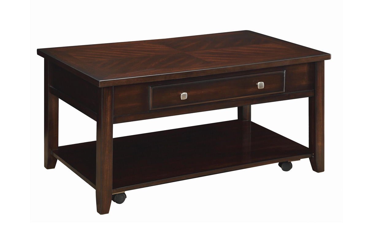 Bradford Rectangular Lift Top Coffee Table Walnut