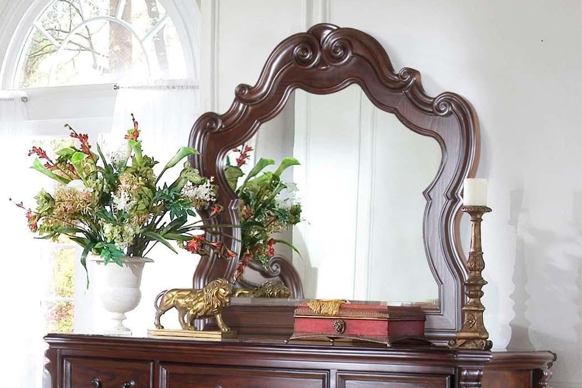 Classic Cherry Wood Mirror