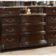 Classic Dark Cherry Wood Dresser