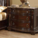 Classic Dark Cherry Wood Nightstand