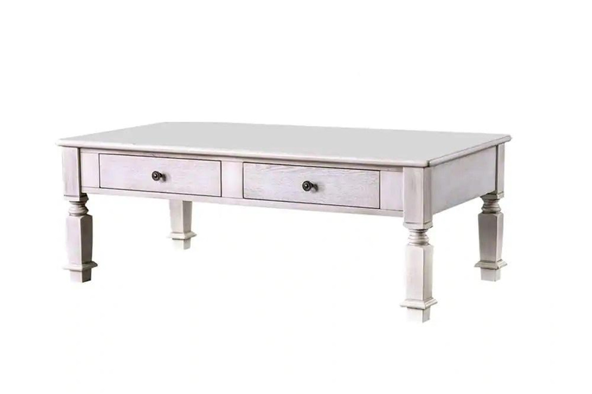 Joliet Transitional Antique White Coffee Table
