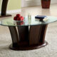 Manhattan Contemporary Brown Cherry Coffee Table