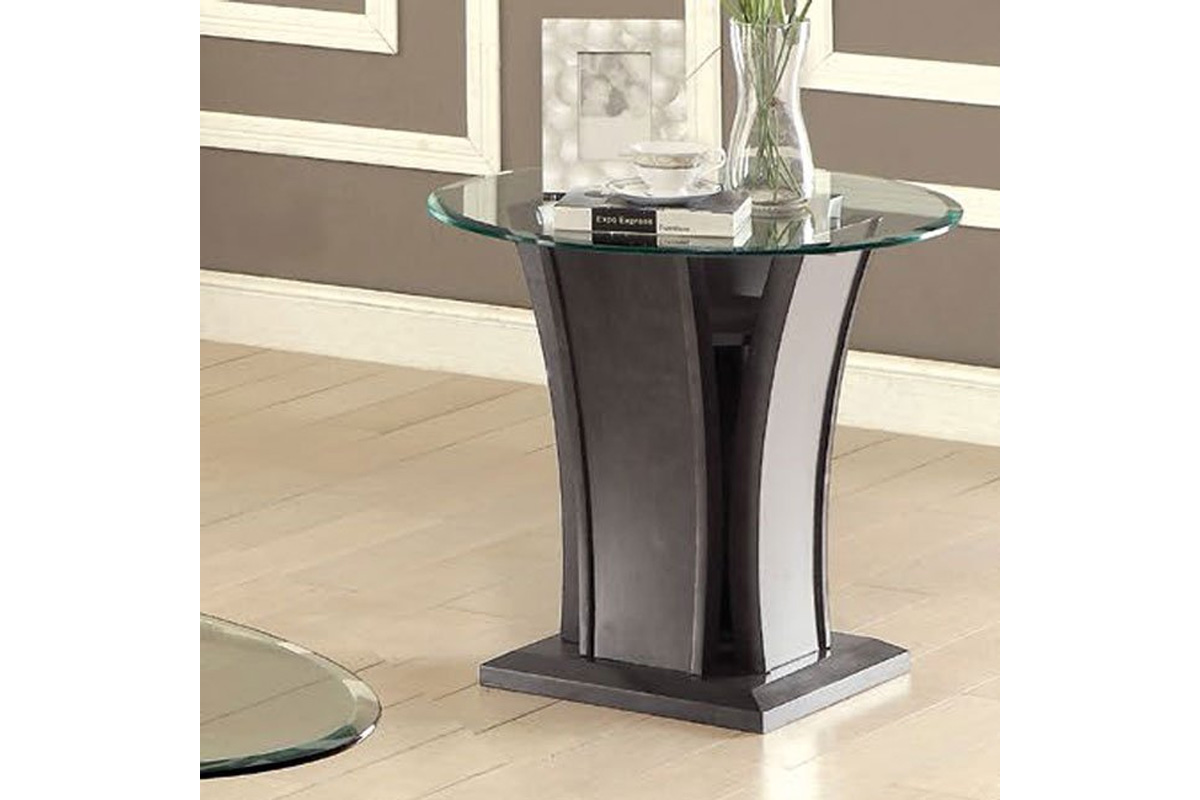 Manhattan Contemporary Grey End Table