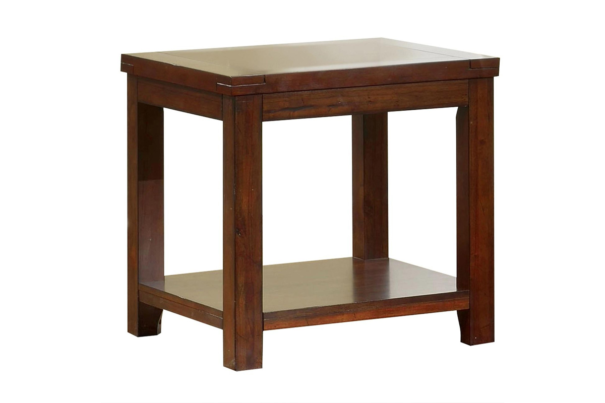 Estell Transitional Dark Cherry End Table