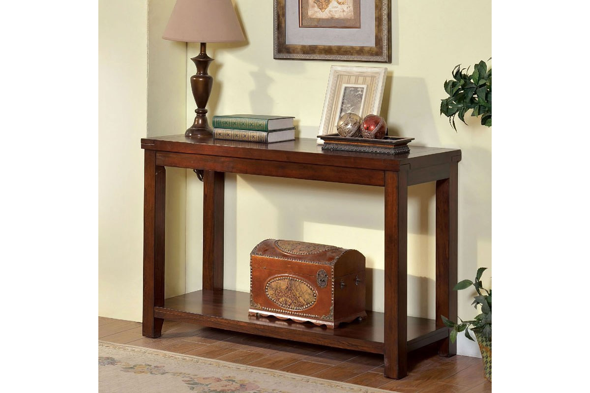 Estell Transitional Dark Cherry Sofa Table
