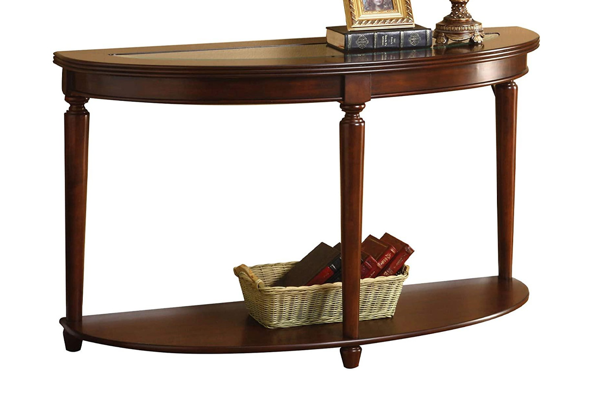 Granvia Transitional Dark Cherry Sofa Table