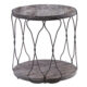 Hawdon Industrial Grey Metal End Table