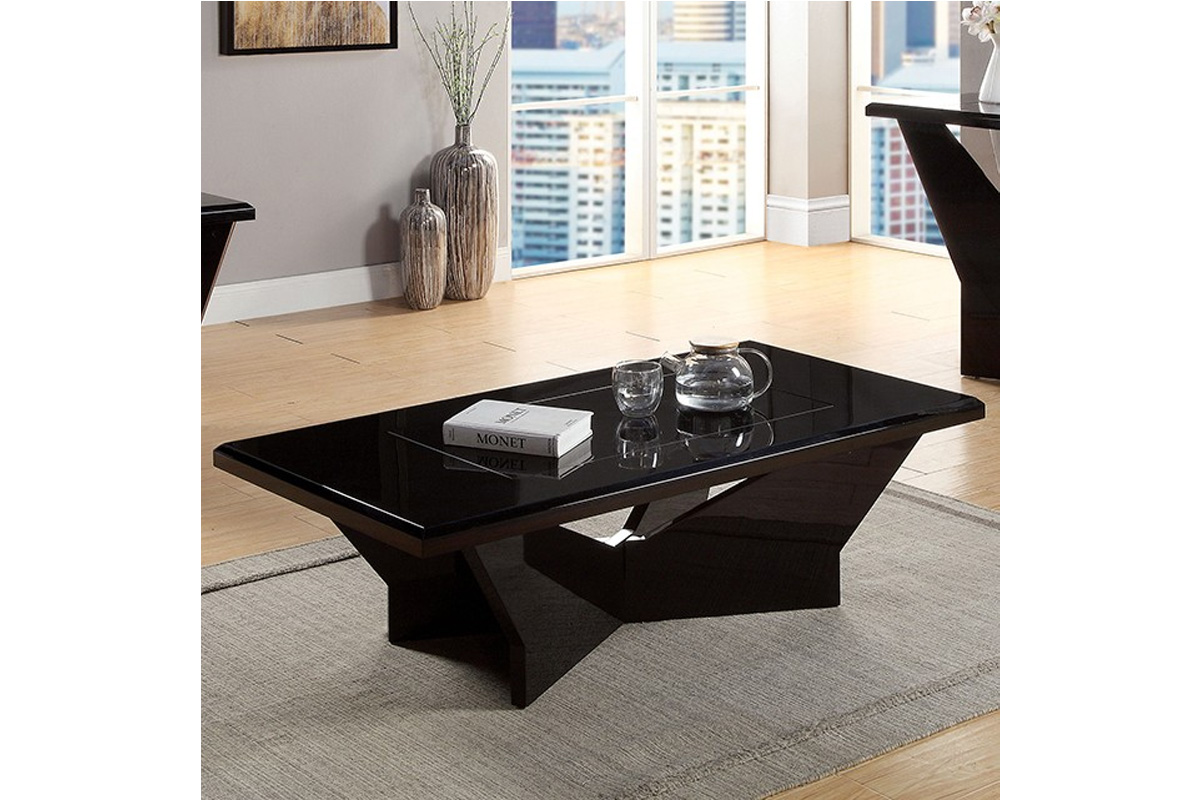 Dubendorf Contemporary Black Coffee Table