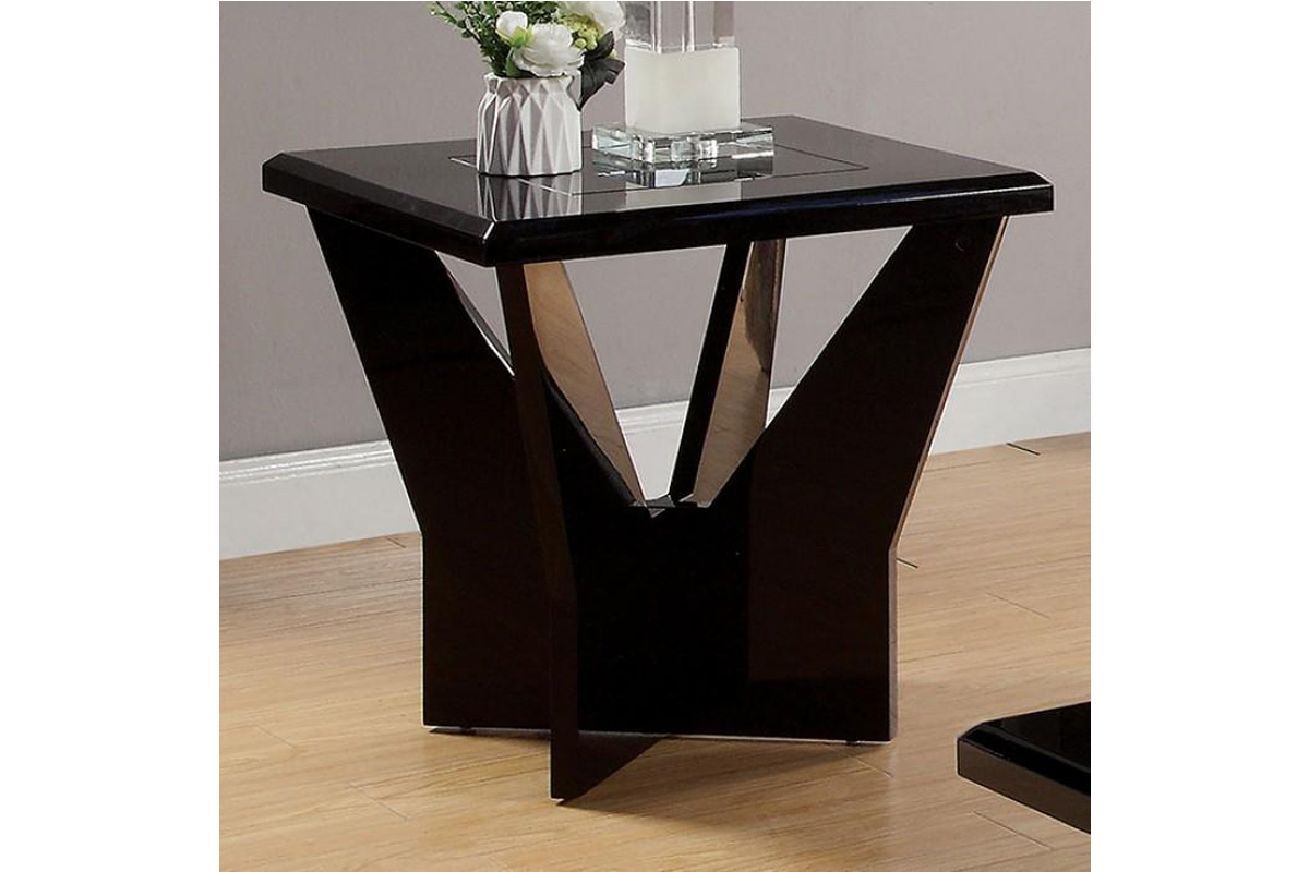 Dubendorf Contemporary Black End Table