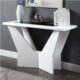 Dubendorf Contemporary White Sofa Table