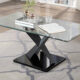 Xanthus Contemporary Black Coffee Table