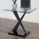 Xanthus Contemporary Black End Table