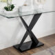 Xanthus Contemporary Black Sofa Table